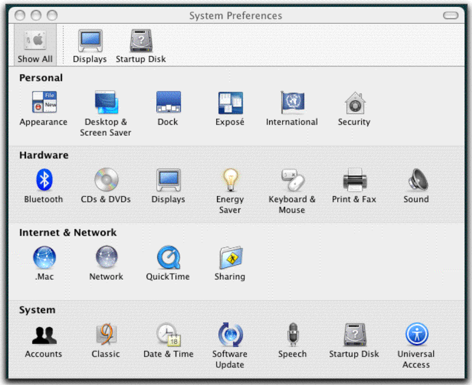 Mac System Preferences