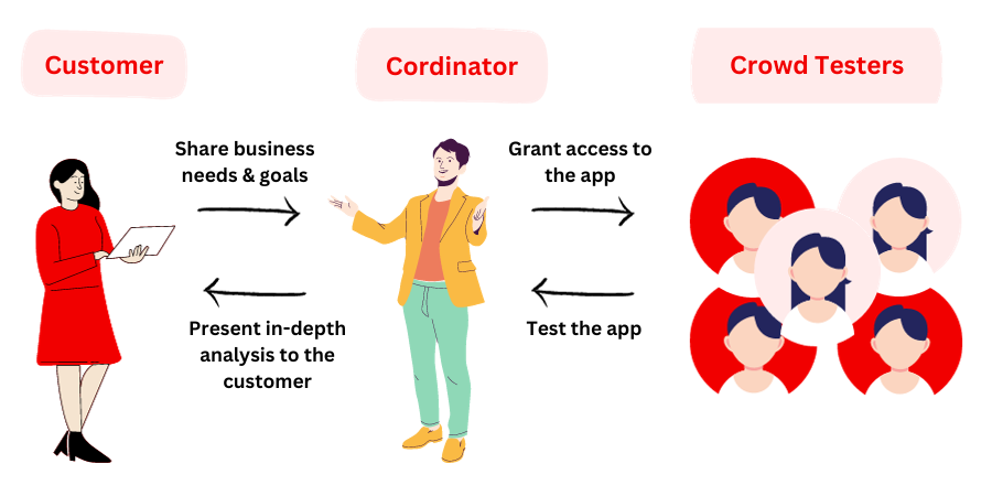 Phases in Crowd Testing Image
